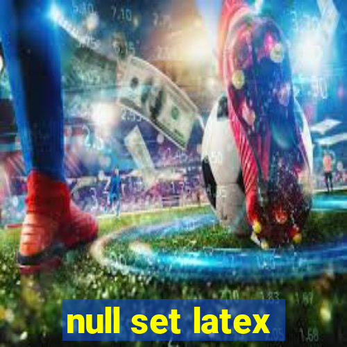 null set latex