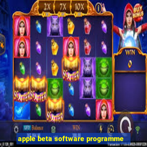 apple beta software programme