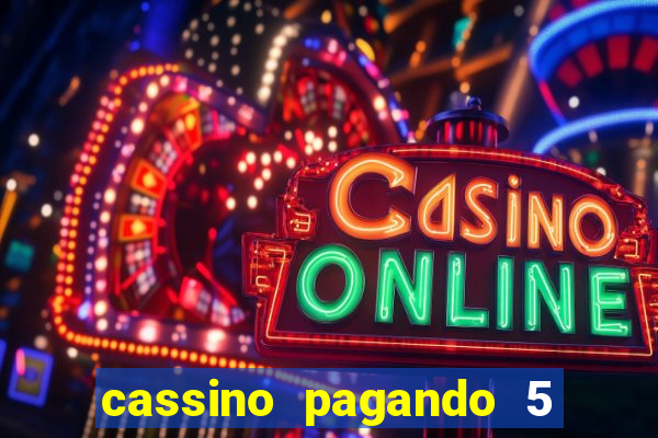 cassino pagando 5 reais no cadastro