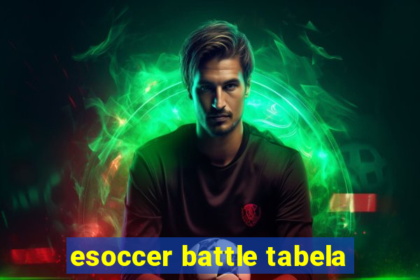 esoccer battle tabela