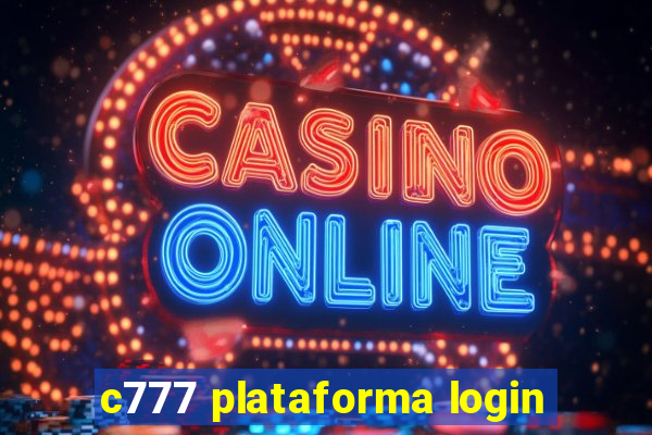 c777 plataforma login