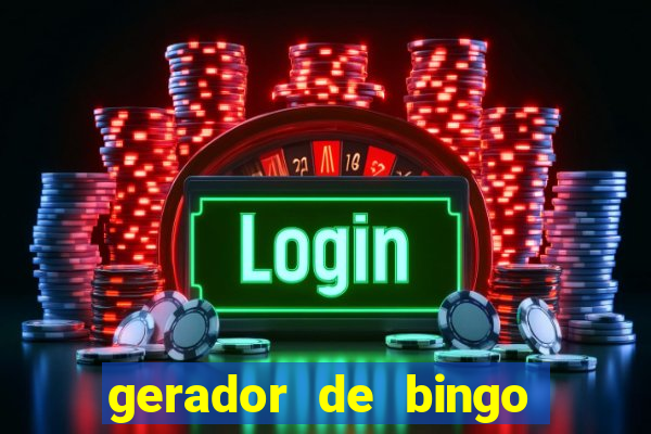 gerador de bingo cha de bebe