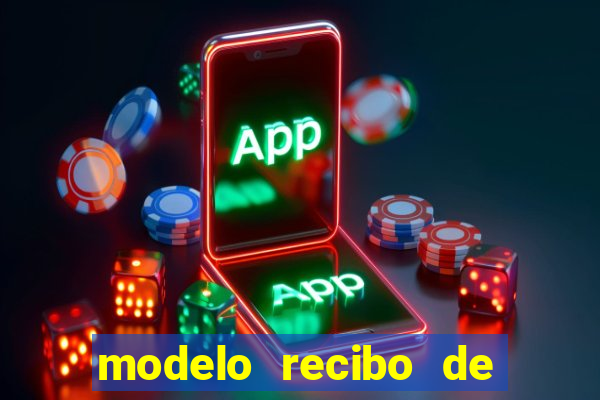 modelo recibo de pagamento word