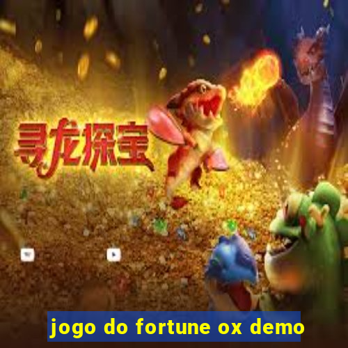 jogo do fortune ox demo