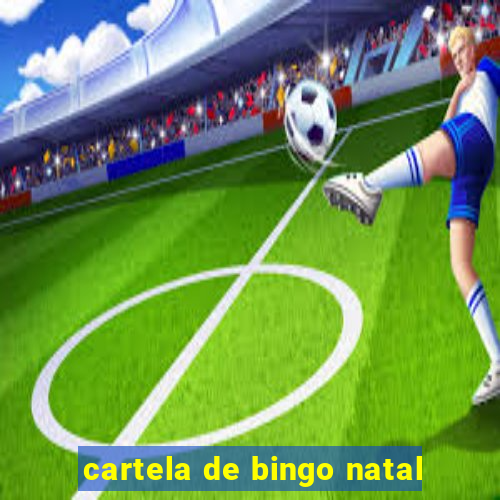 cartela de bingo natal