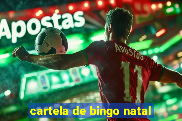 cartela de bingo natal