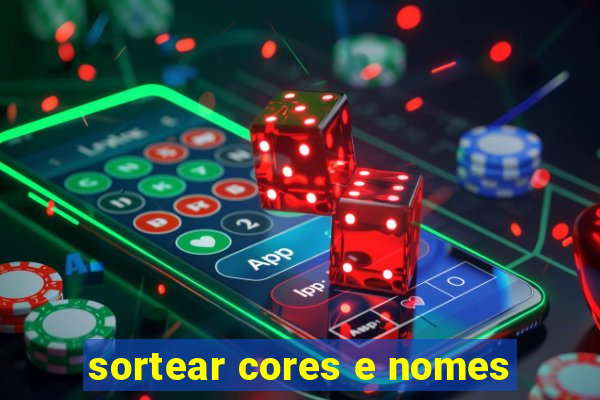 sortear cores e nomes