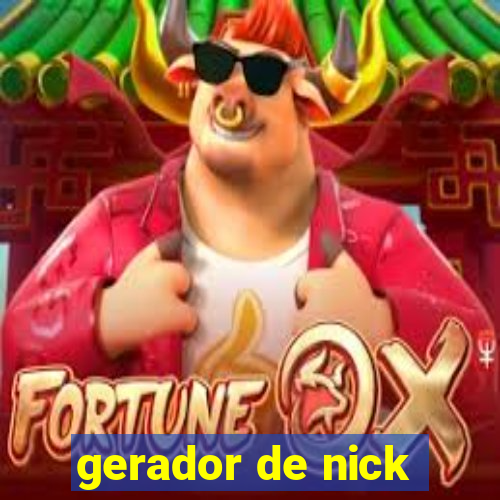 gerador de nick