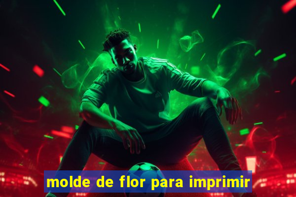 molde de flor para imprimir