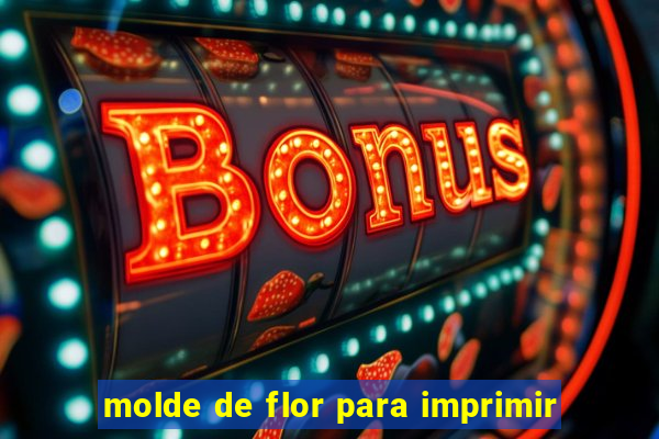 molde de flor para imprimir