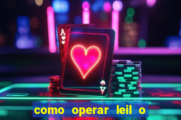 como operar leil o de abertura mini indice