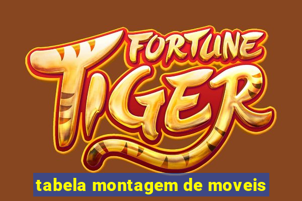 tabela montagem de moveis