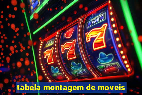 tabela montagem de moveis