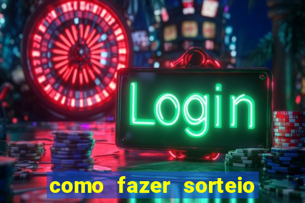 como fazer sorteio de cores online