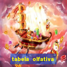 tabela olfativa amei cosméticos