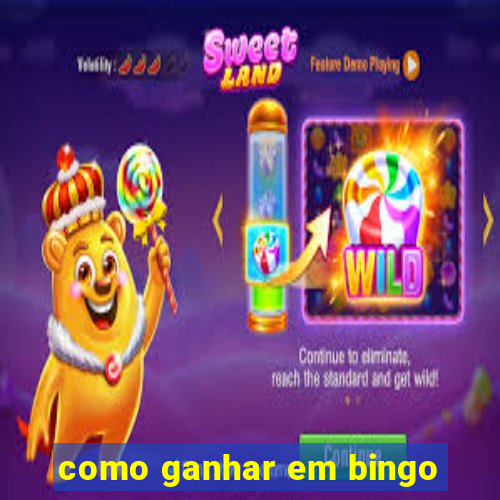 como ganhar em bingo