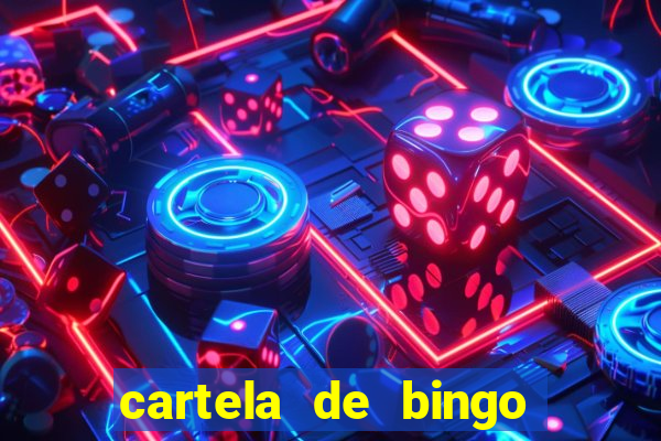 cartela de bingo cha de panela