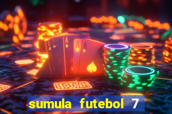 sumula futebol 7 society excel