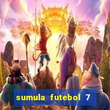 sumula futebol 7 society excel