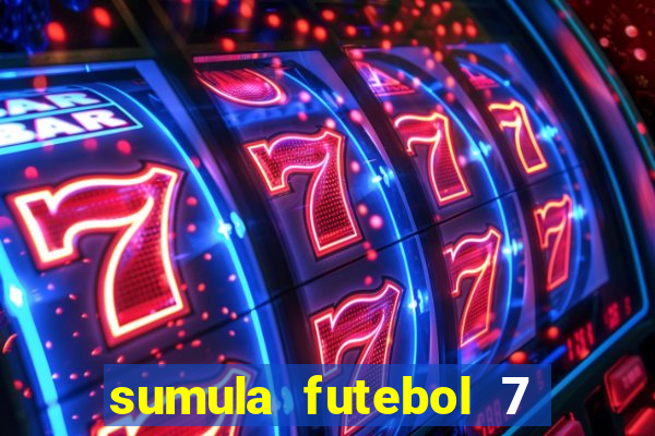 sumula futebol 7 society excel