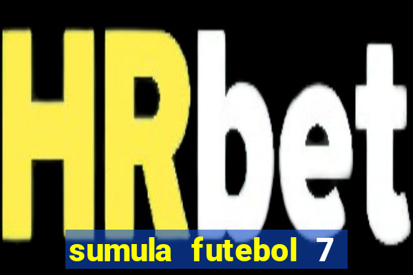 sumula futebol 7 society excel