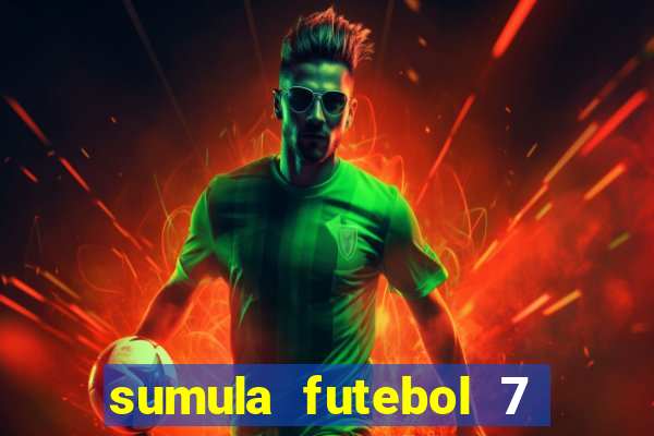 sumula futebol 7 society excel