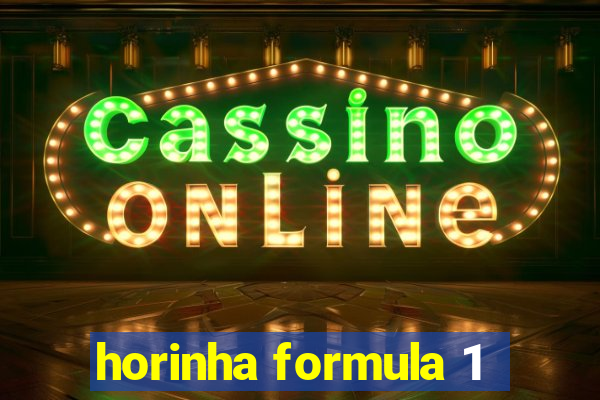 horinha formula 1