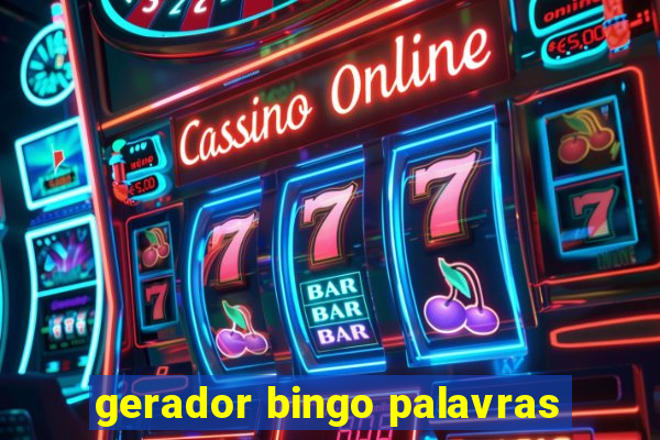 gerador bingo palavras