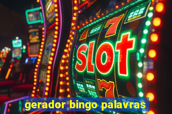 gerador bingo palavras