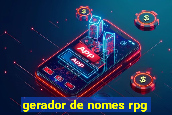 gerador de nomes rpg