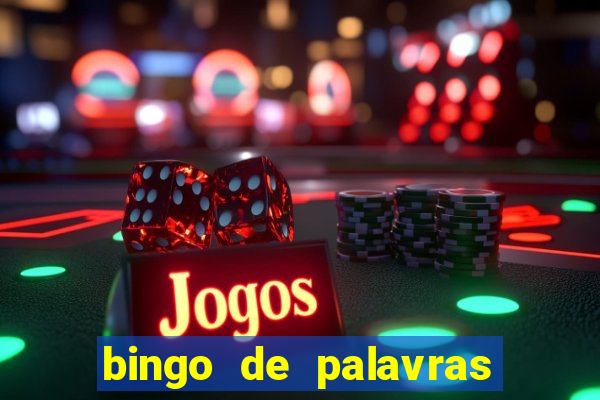 bingo de palavras de natal