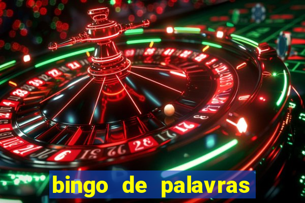 bingo de palavras de natal