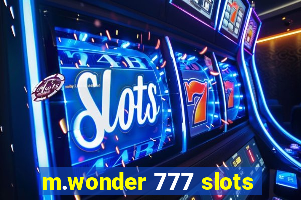 m.wonder 777 slots