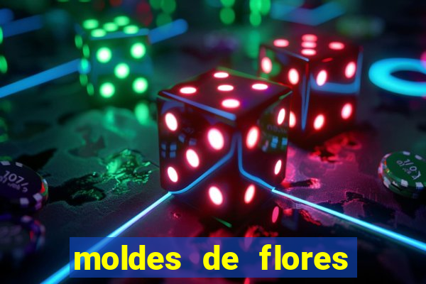 moldes de flores gigantes para imprimir