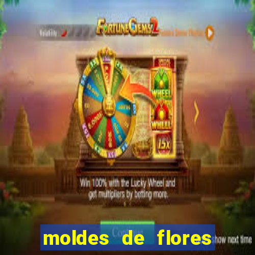 moldes de flores gigantes para imprimir