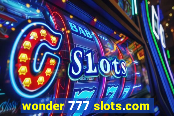 wonder 777 slots.com