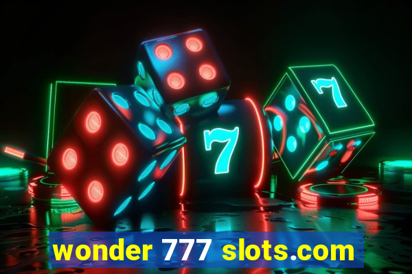 wonder 777 slots.com