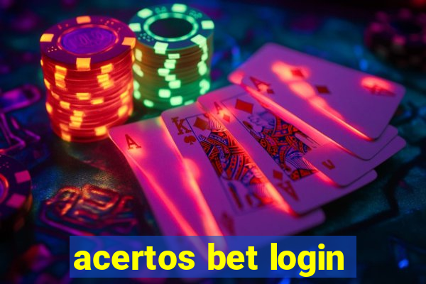 acertos bet login