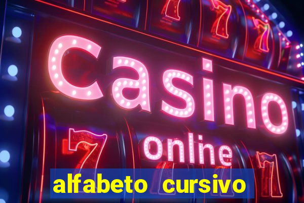 alfabeto cursivo pontilhado para imprimir pdf