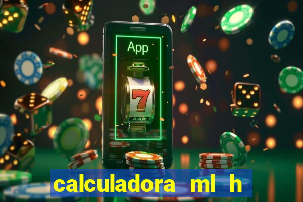 calculadora ml h para mcg kg min