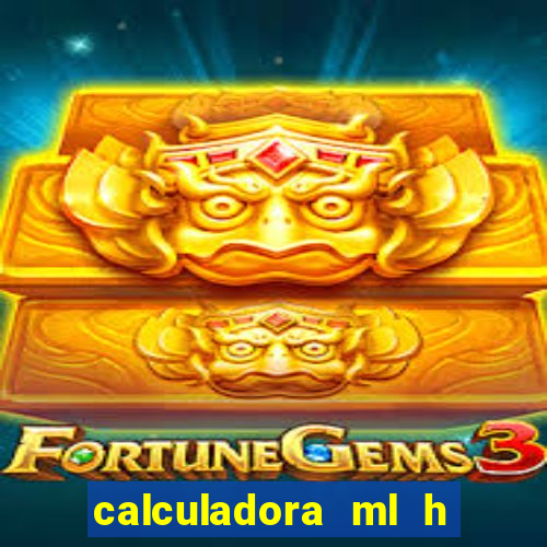 calculadora ml h para mcg kg min