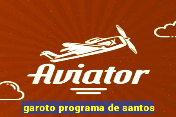 garoto programa de santos