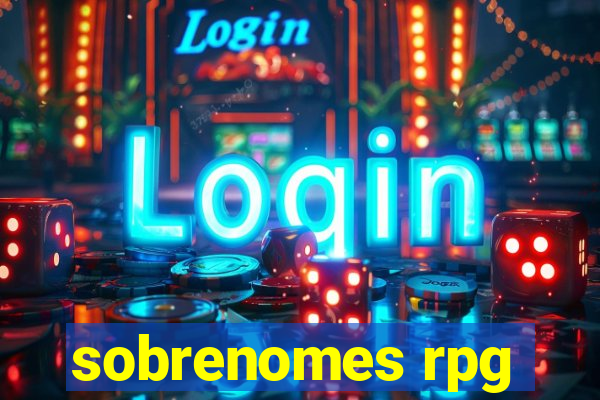 sobrenomes rpg