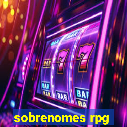 sobrenomes rpg