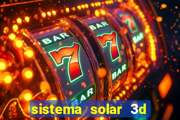 sistema solar 3d em movimento