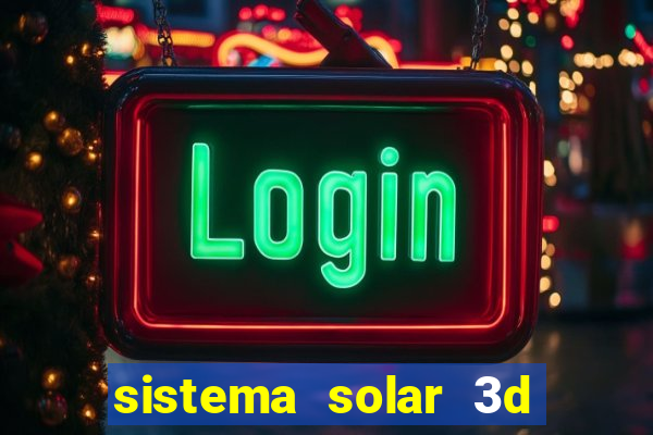 sistema solar 3d em movimento