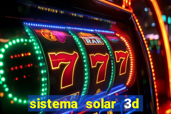 sistema solar 3d em movimento