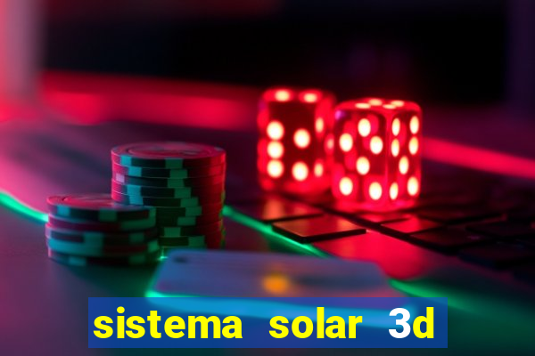 sistema solar 3d em movimento