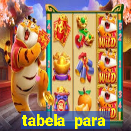 tabela para misturar cores