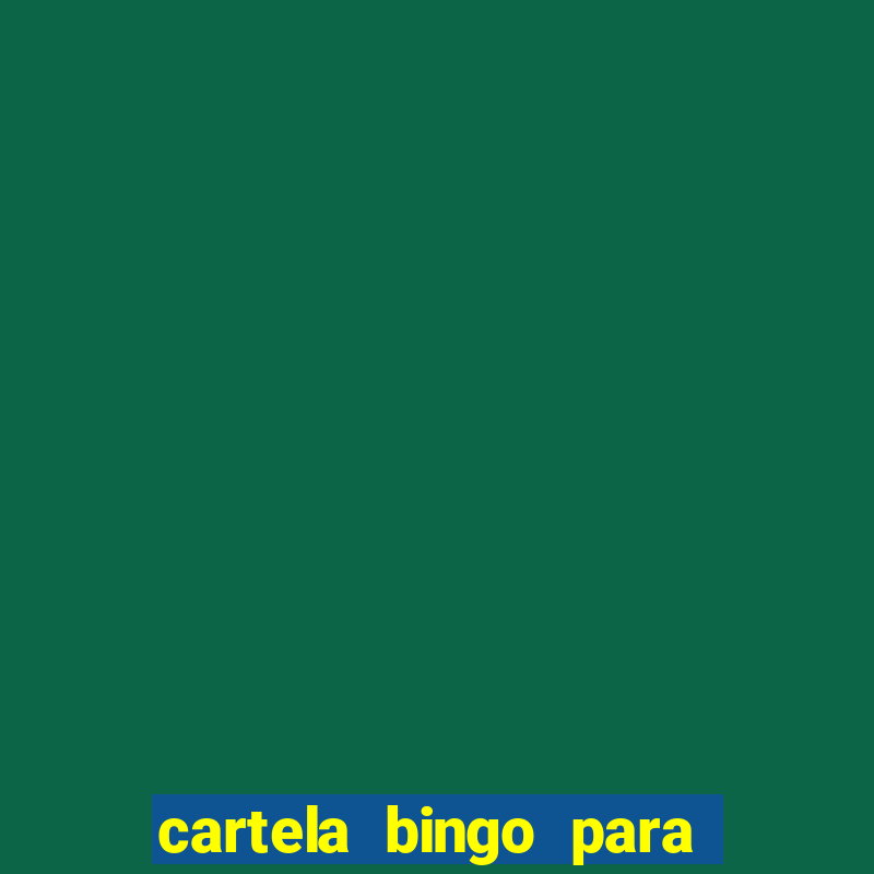 cartela bingo para cha de cozinha imprimir gratis